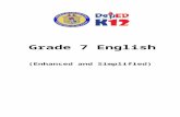 Grade 7 English K-12 Enhanced