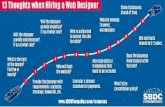 13 Thoughts when Hiring a Web Designer