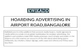 Hoardings in Airport Road Bangalore(+91-8095040506 |