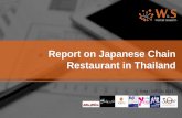 Report on Japanese Chain Restaurant in Thailand, 2014
