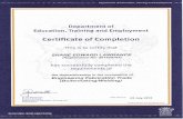 Boilermaking certificate of completion