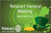 CSUMB Rotaract General Meeting: 03/14/2016