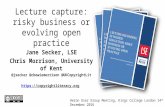 Lecture capture: risky business or evolving open practice