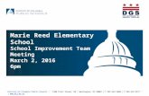 Marie Reed Elementary School SIT Presentation (March 2, 2016)