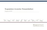 Trupanion Investor Presentation - August 2016