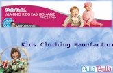 Kids clothing manufacturer