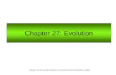 Chapter 27: Evolution