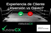 Experiencia de cliente inversion vs gasto Sevilla