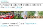 Governors Island Lessons Learned
