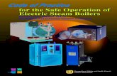 Code of Practice for the Safe Operation of Electric Steam Boilers