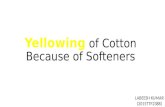 Yellowing of cotton fabric due to softners -by Labeesh Kumar