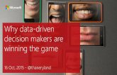 Why Data-Driven Decision Makers are Winning the Game - Thane Ryland, Microsoft