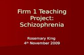 Teaching Project: Schizophrenia