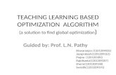 Improved Teaching Leaning Based Optimization Algorithm