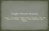 Lesson 4 - Anglo-Saxon Society