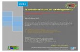 Administrative Management Booklet