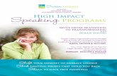 Susan Young's High Impact Speaking Programs 2016