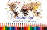 AS Level Human Geography - Migration of Population