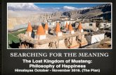 Searching for the Meaning. The Lost Kingdom of Mustang