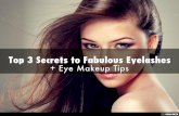 Top 3 Secrets to Fabulous Eyelashes