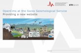 OpenCms Days 2016: OpenCms at the swiss seismological service