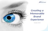 Creating a memorable brand experience
