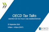 OECD Tax Talks #3 - 22 September 2016