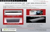 Qualification of the NDI process