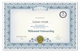 Millennial Onboarding Short Assessment Certificate - Sultan Khalil