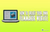 How To Build A Filmmaker Website