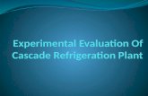 K10854 Experimental evaluation of cascade refrigeration plant