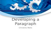 Developing a body paragraph - Level 1