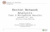 Reston Network Analysis: Tier 3 Mitigation Results: Sept. 26, 2016