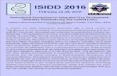 Conference and Registration details- ISIDD 2016