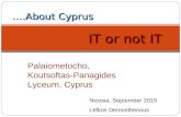 About cyprus and paliometocho lyceum