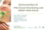 Demonstration of PNG Forest Monitoring and REDD+ Web Portal