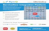 SynQ ServiceNow Integration Platform Datasheet