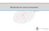 Blockchain technology for secure transaction by software outsourcing company india