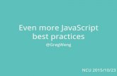 Even more java script best practices