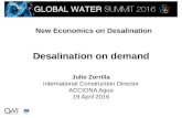 "Desalination on demand", Julio Zorrilla