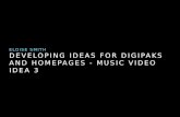 Powerpoint   homepage and digipak musicv idea 3