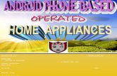 Project on android biased  home appliances