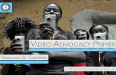 Video Advocacy Primer: Resource for Grantees