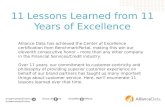 11 lessons learned from 11 Years of Excellence