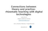 Connections between theory and practice: rhizomatic teaching with digital technologies