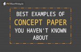 Concept Paper Best Examples