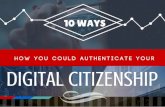 10 Ways How You Could Authenticate Your Digital Citizenship