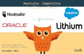 Hootsuite, Oracle, Salesforce,Lithium | Company Showdown