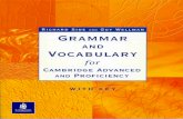 Proficency grammar and vocabulary