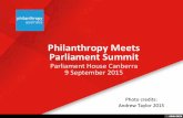 Philanthropy Meets Parliament Summit 2015